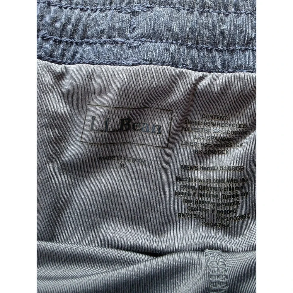 L.L.Bean Men's XL Swim Trunks Shorts Blue Gray Athletic Running Beach Board...